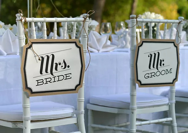 Mrs. Bride and Mr. Groom Image