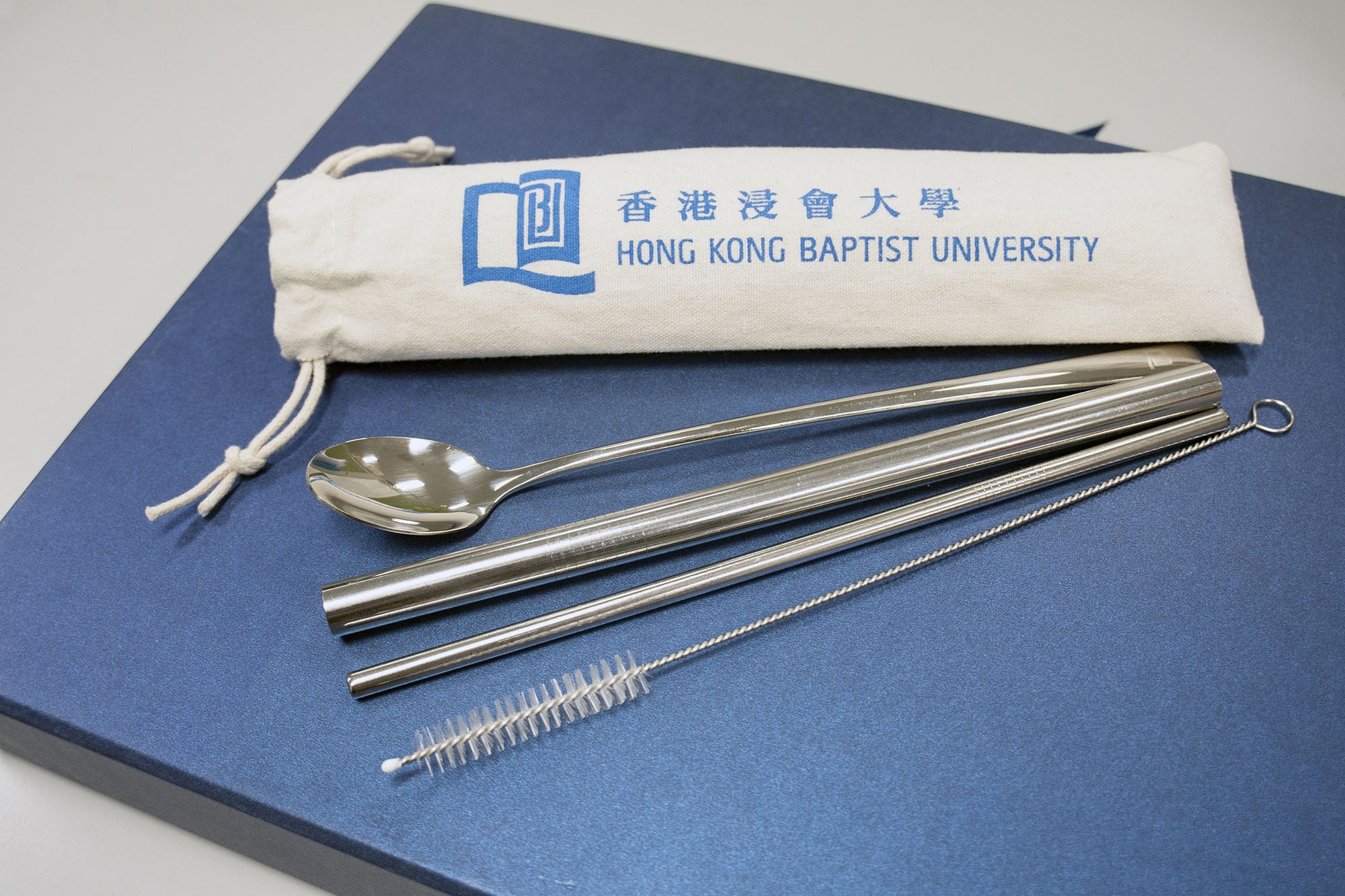 Stainless Steel Straw Set with Linen Bag