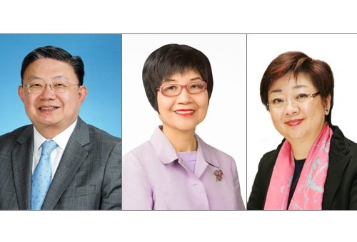 (from left) Mr. Cheng Yan-kee, Mrs. Pamela Chan Wong Shui and Mrs. Doreen D.L. Chan