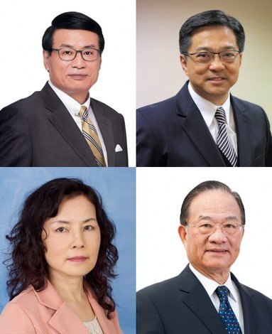 HKBU presents Distinguished Alumni Award to (clockwise from left top): Mr. William Leung, Mr. Francis Mak, Dr. Daniel Tse and Ms. Marianna Tsang