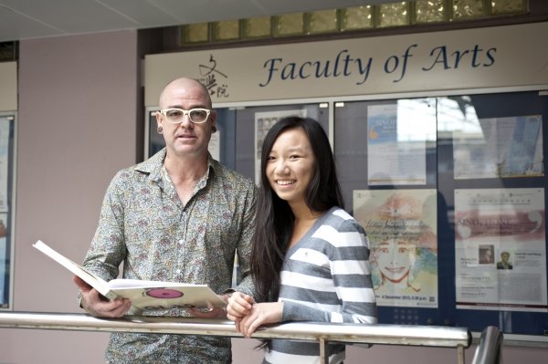 Dr Jason Polley (left) praises Zabrina's first-rate performances in academic, extra-curricular, and volunteer activities.