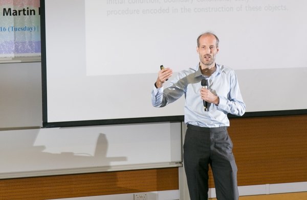Professor Martin Hairer gives a lecture on “Taming Infinities”.