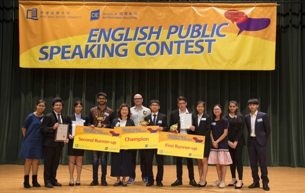 The 10 finalists celebrate their success with judges at the Grand Final