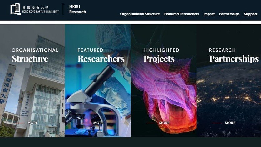 浸大的研究网站夺得WebAwards 2020「杰出网页奖」。