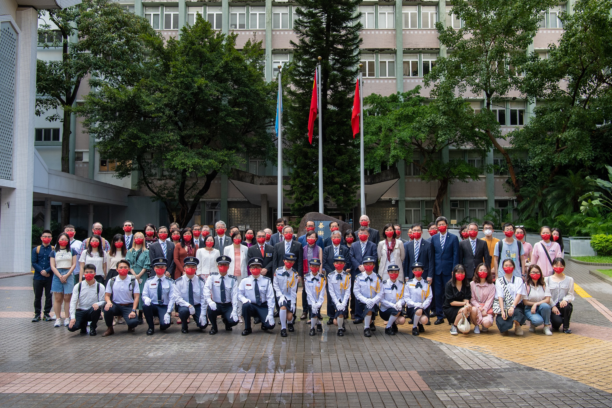 Participants include Council members, senior management team members, staff and students of HKBU attend the ceremony.