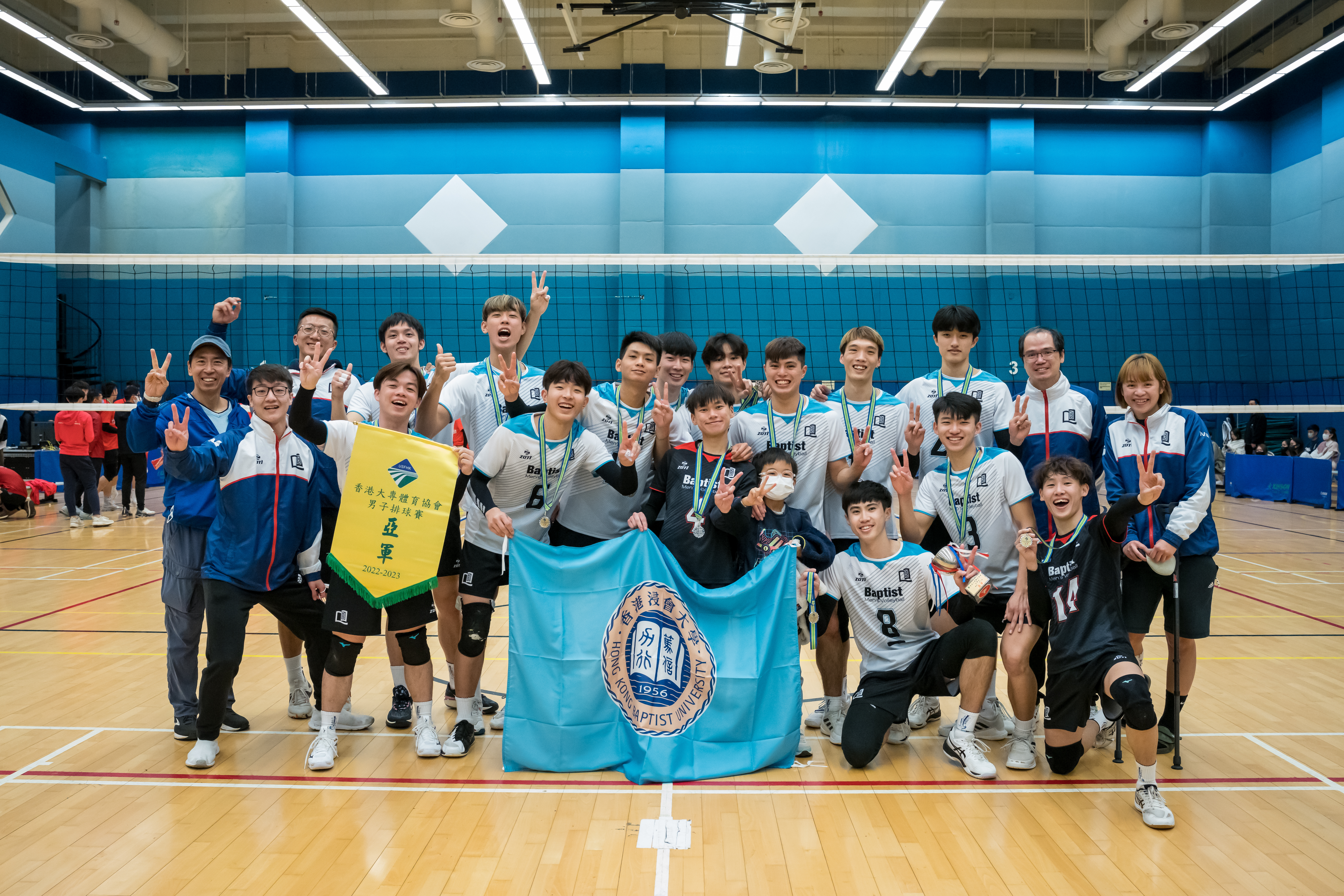 浸大男子排球隊奪得2022/23年度中國香港大專體育協會男子排球賽亞軍。