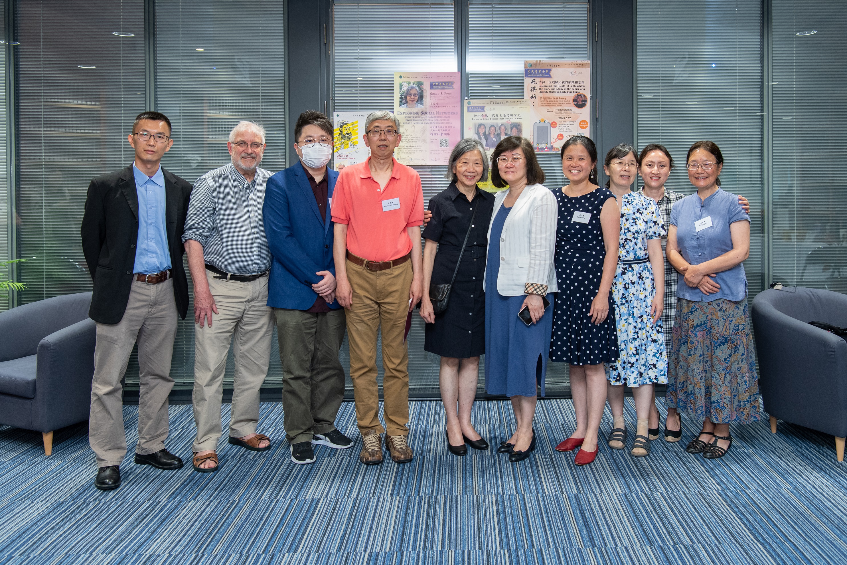 Speakers and moderators of the “Sharing from Distinguished Scholars in History and Literature” lecture series.