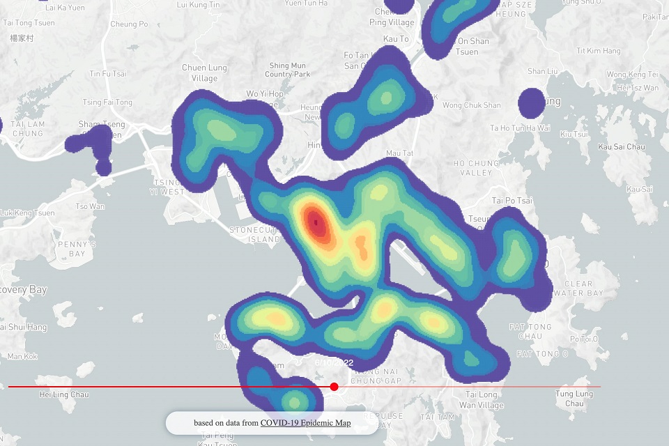 新冠熱點圖實時呈現確診分布